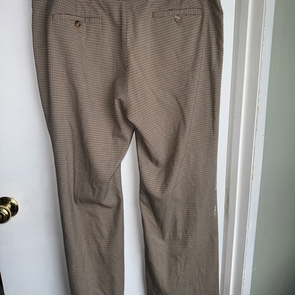 MICHAEL Michael Kors Women’s Beige Checkered Chinos - Picture 2 of 5